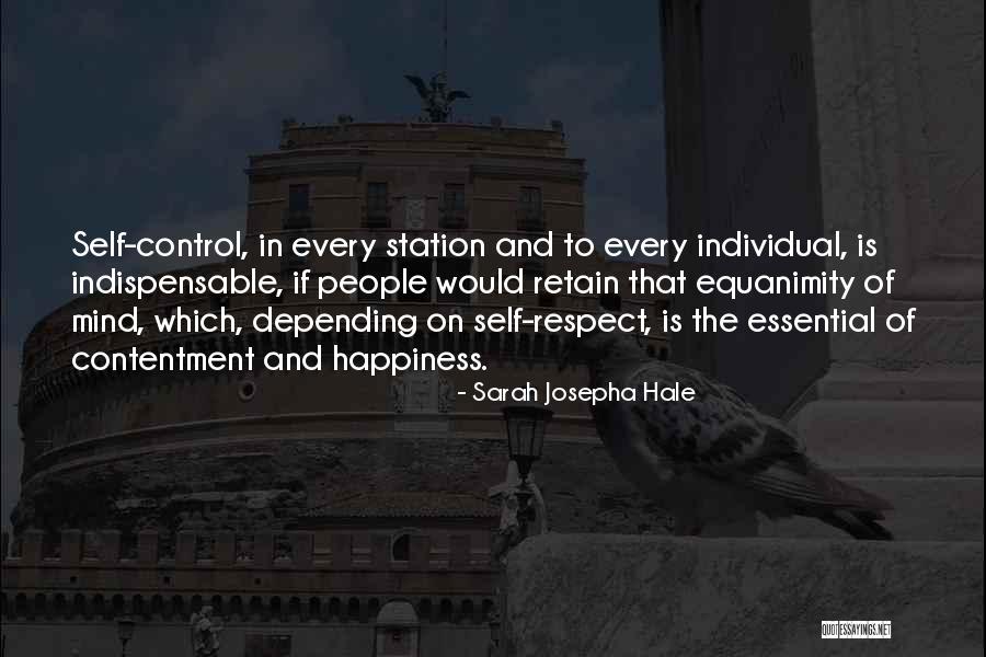 Not Depending On Others For Happiness Quotes By Sarah Josepha Hale