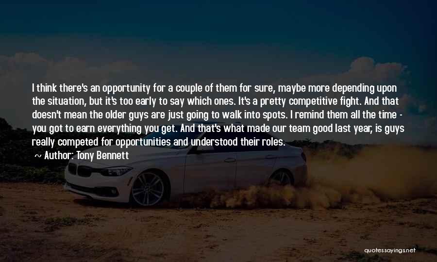 Not Depending On Others Quotes By Tony Bennett