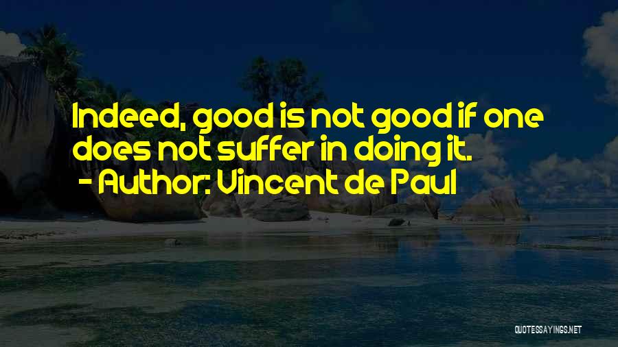 Not Doing Good Quotes By Vincent De Paul