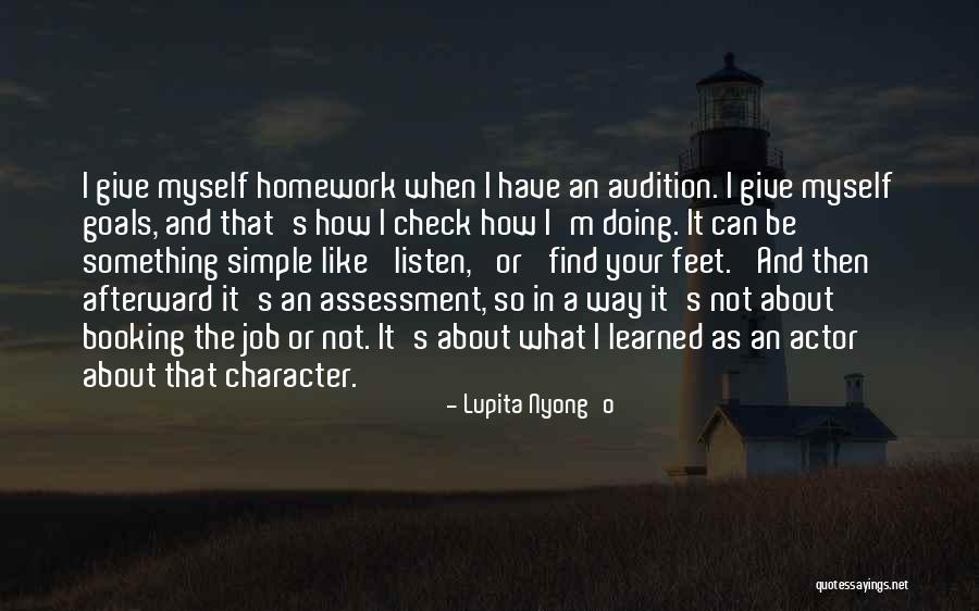 Not Doing Homework Quotes By Lupita Nyong'o