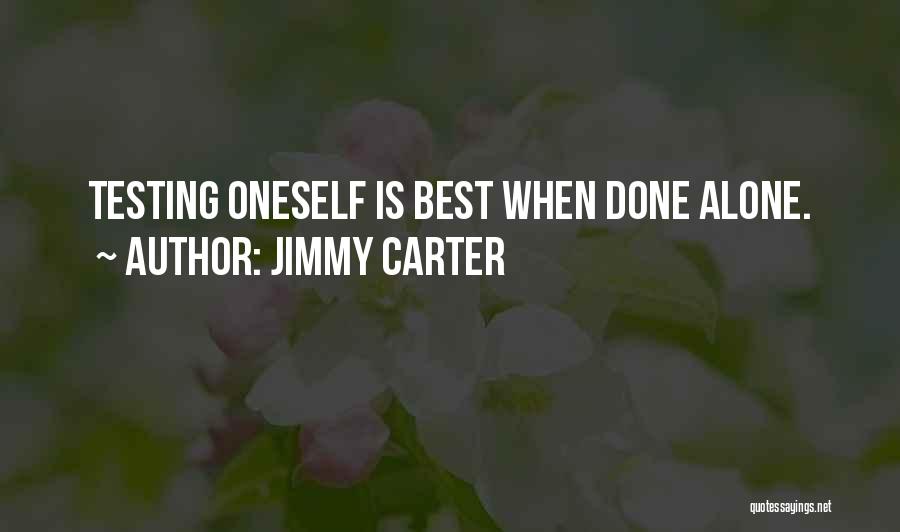 Not Doing Things Alone Quotes By Jimmy Carter