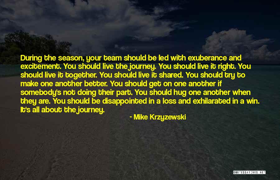 Not Doing Your Part Quotes By Mike Krzyzewski