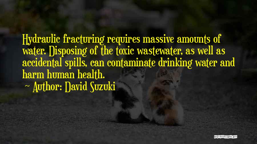 Not Drinking Too Much Quotes By David Suzuki