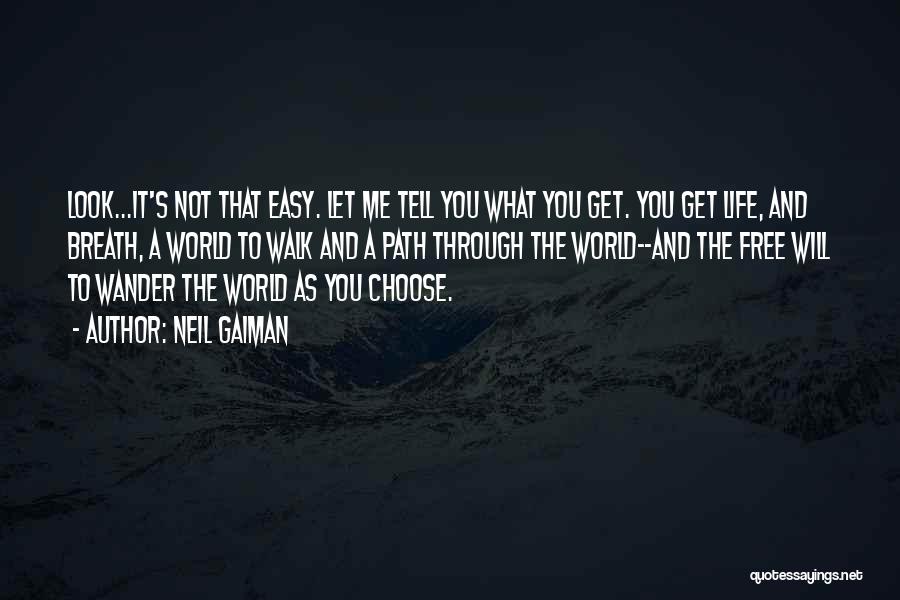 Not Easy To Get Me Quotes By Neil Gaiman