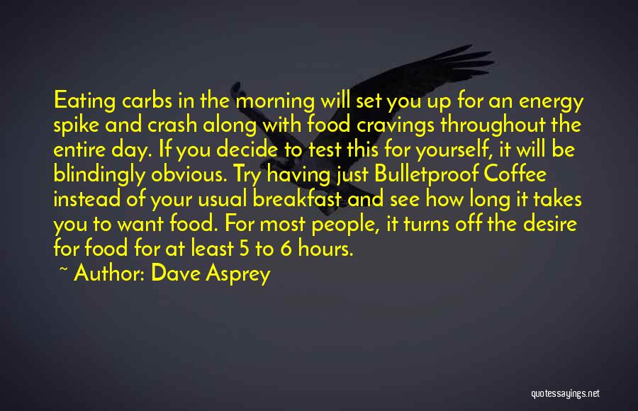 Not Eating Breakfast Quotes By Dave Asprey