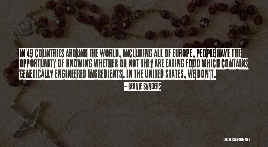 Not Eating Food Quotes By Bernie Sanders