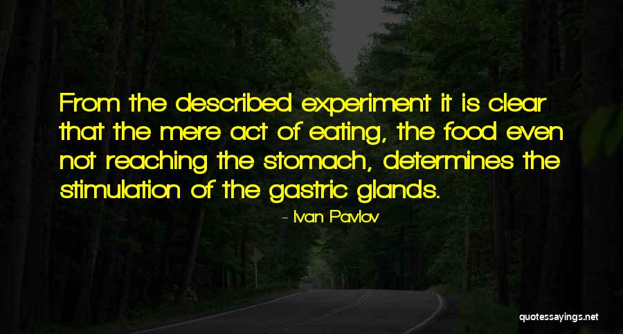 Not Eating Food Quotes By Ivan Pavlov