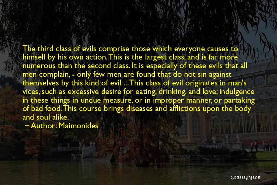 Not Eating Food Quotes By Maimonides Not Eating Food Quotes By Maimonides