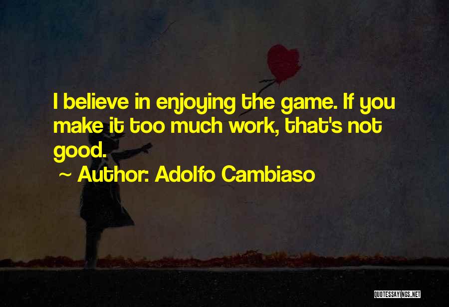 Not Enjoying Work Quotes By Adolfo Cambiaso