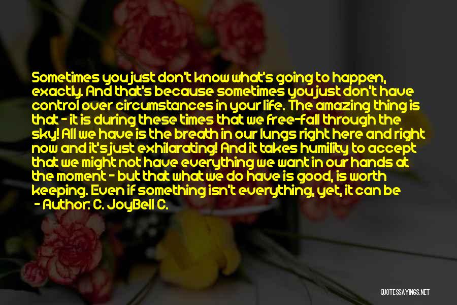 Not Even Worth It Quotes By C. JoyBell C.