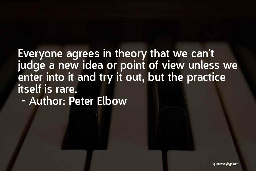 Not Everyone Agrees Quotes By Peter Elbow