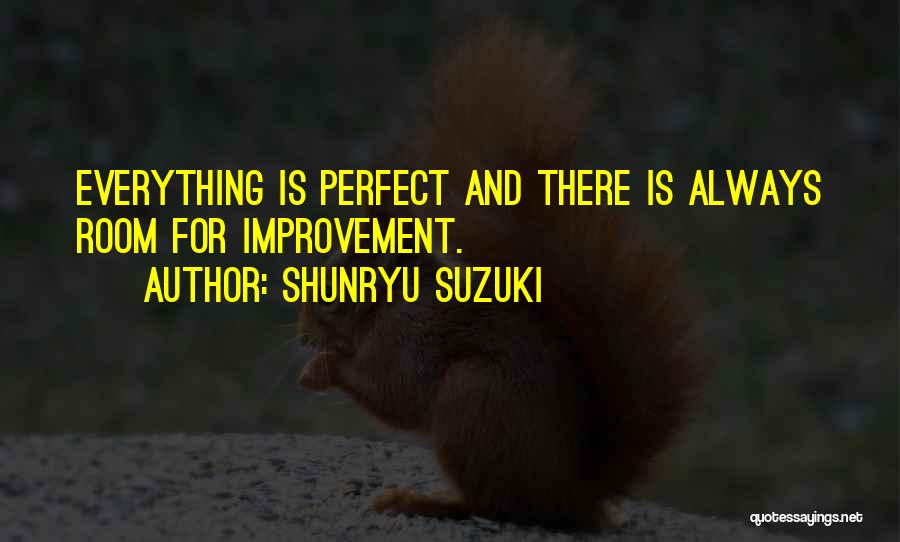 Not Everything Is Always Perfect Quotes By Shunryu Suzuki
