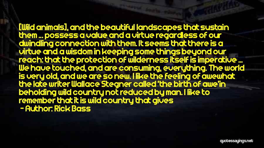 Not Everything Is What It Seems Quotes By Rick Bass