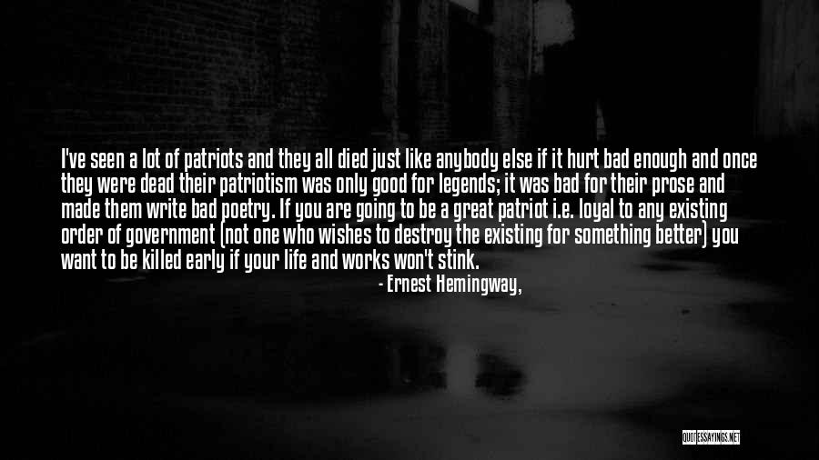 Not Existing Quotes By Ernest Hemingway,