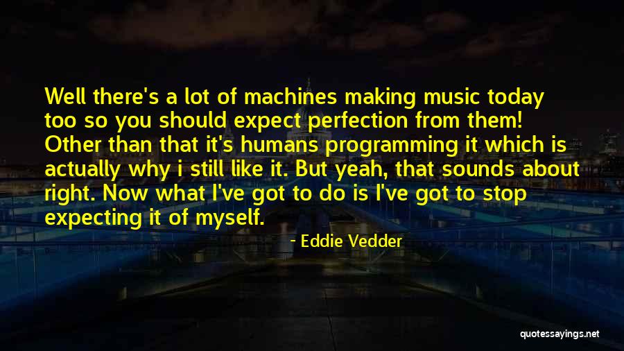 Not Expecting Perfection Quotes By Eddie Vedder Not Expecting Perfection Quotes By Eddie Vedder