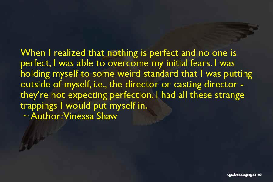 Not Expecting Perfection Quotes By Vinessa Shaw