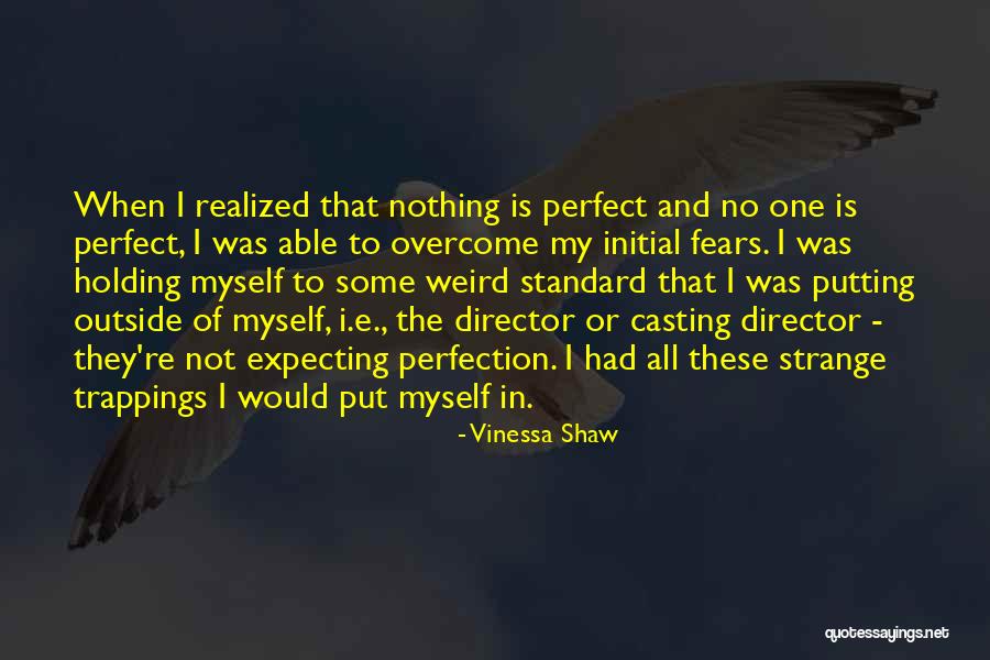 Not Expecting Perfection Quotes By Vinessa Shaw