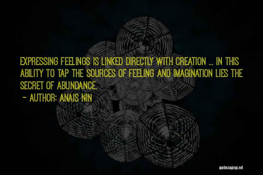 Not Expressing Feelings Quotes By Anais Nin