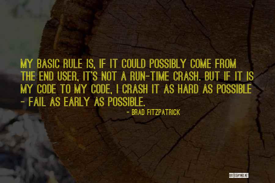 Not Failing Quotes By Brad Fitzpatrick