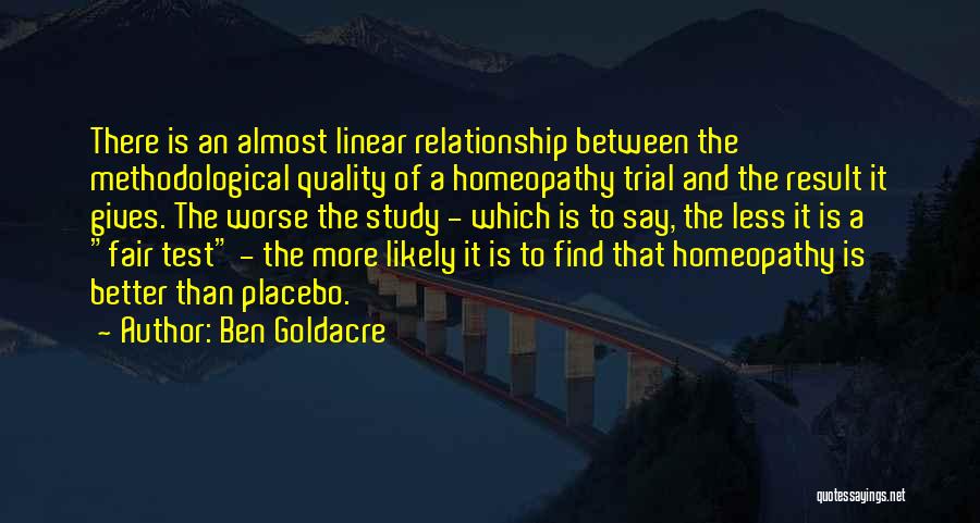 Not Fair Relationship Quotes By Ben Goldacre