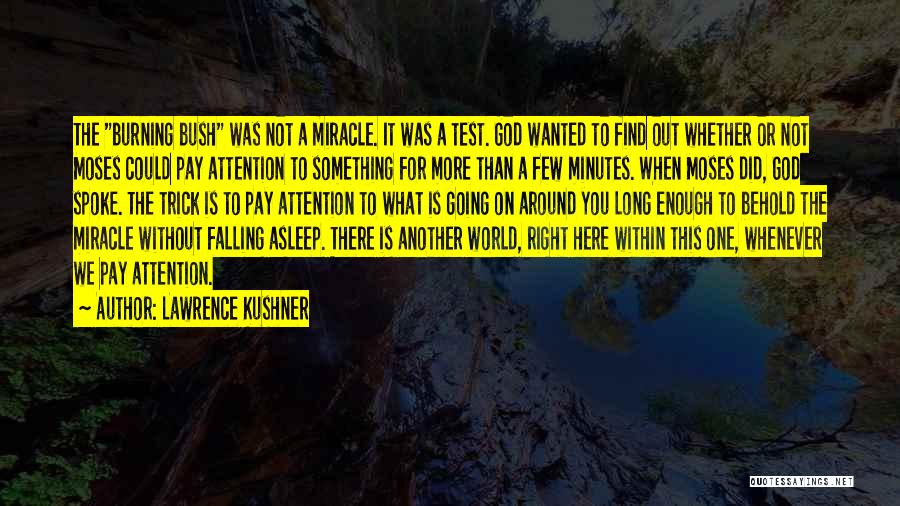 Not Falling Asleep Quotes By Lawrence Kushner