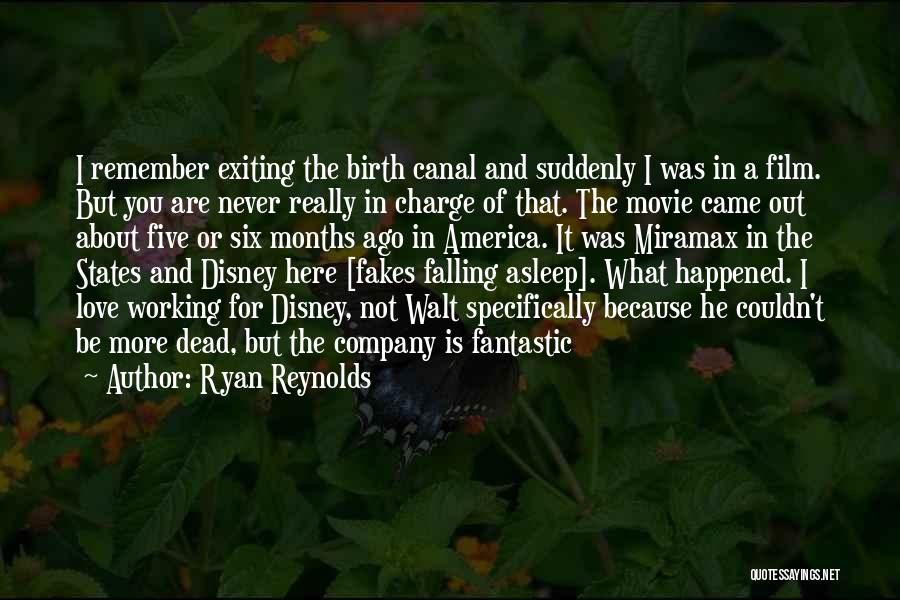 Not Falling Asleep Quotes By Ryan Reynolds