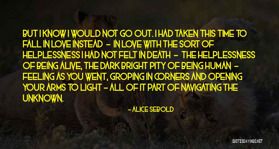 Not Falling Out Of Love Quotes By Alice Sebold