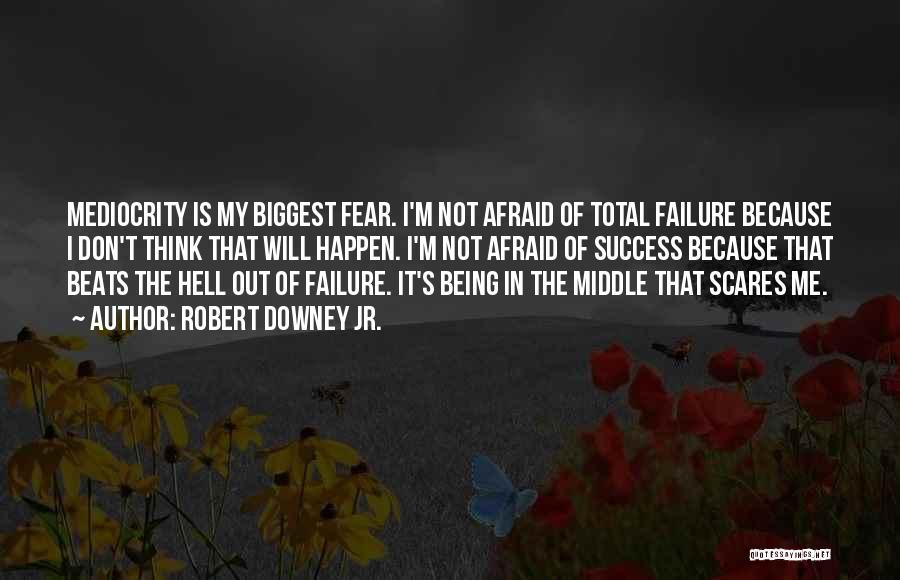 Not Fear Of Failure Quotes By Robert Downey Jr.