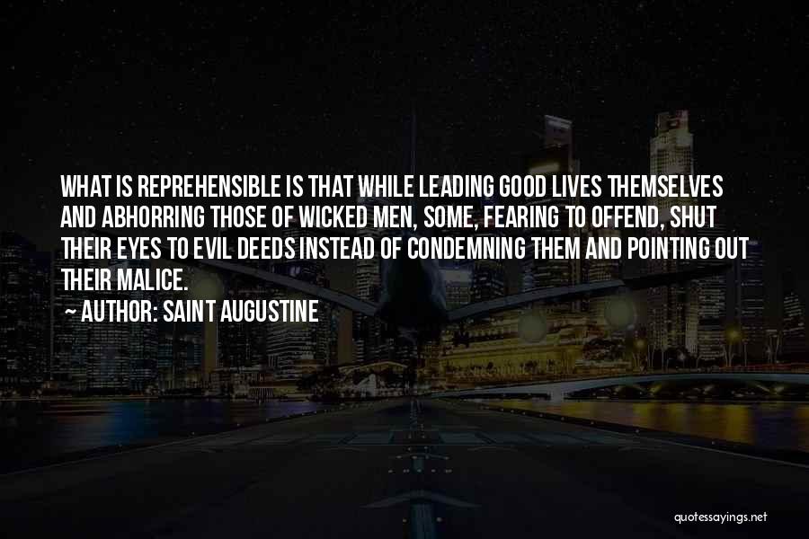 Not Fearing Evil Quotes By Saint Augustine