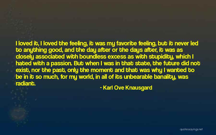 Not Feeling Loved Quotes By Karl Ove Knausgard Not Feeling Loved Quotes By Karl Ove Knausgard