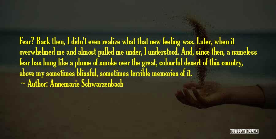 Not Feeling Overwhelmed Quotes By Annemarie Schwarzenbach