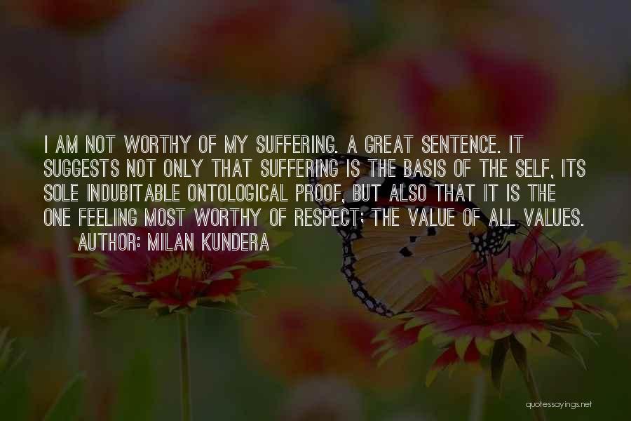 Not Feeling Worthy Quotes By Milan Kundera