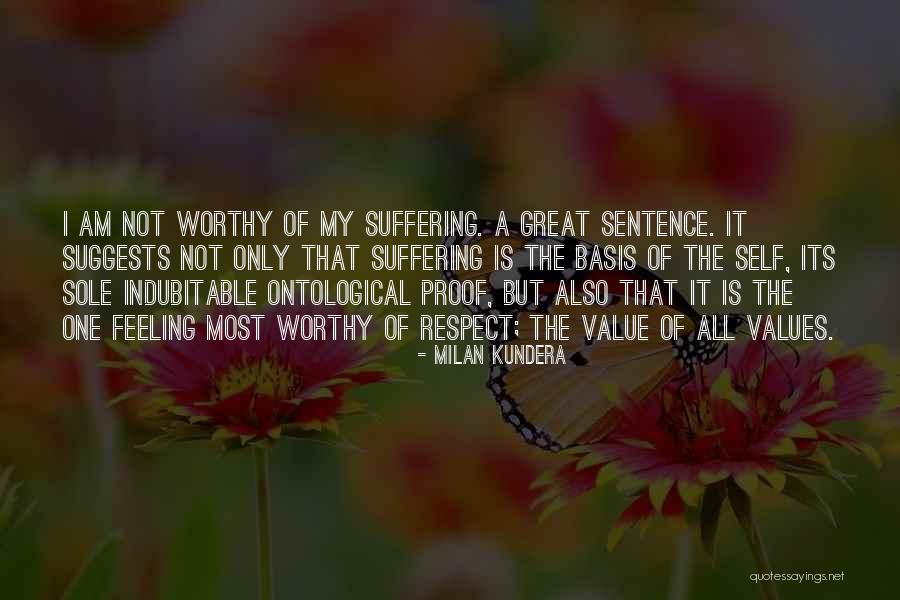 Not Feeling Worthy Quotes By Milan Kundera