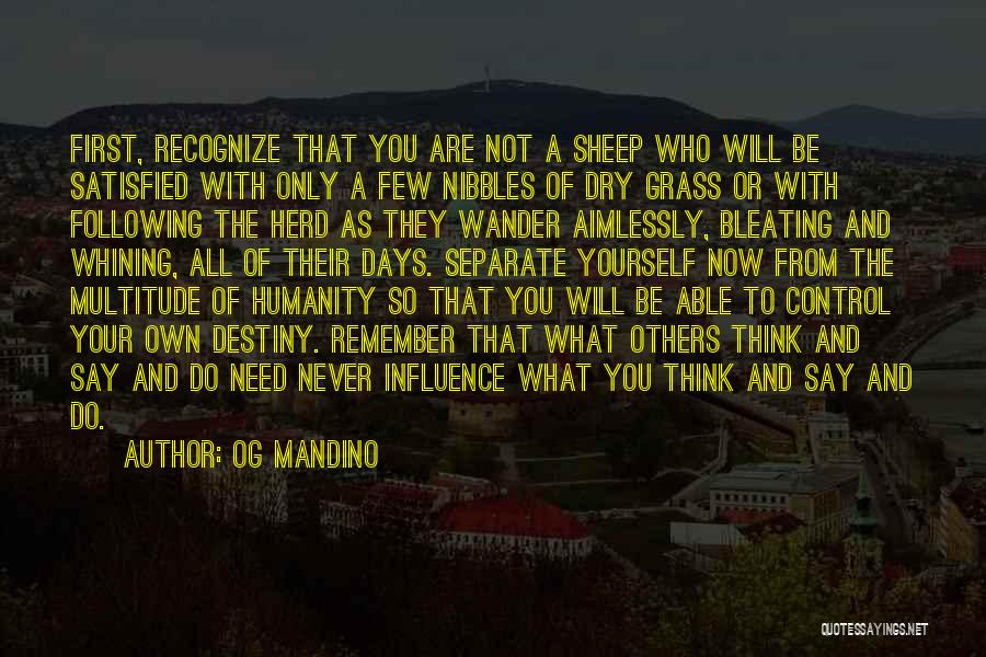 Not Following The Herd Quotes By Og Mandino