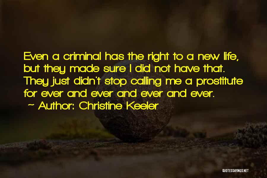 Not For Sure Quotes By Christine Keeler