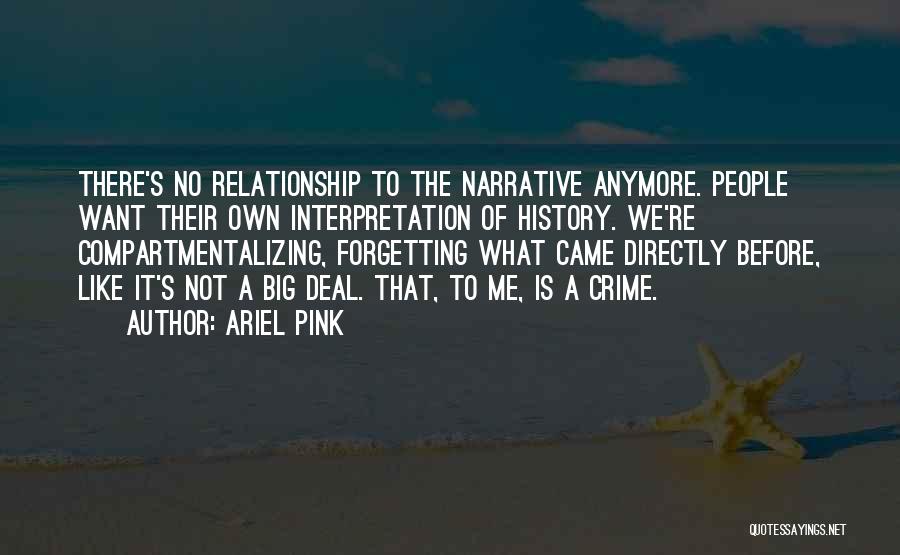 Not Forgetting History Quotes By Ariel Pink