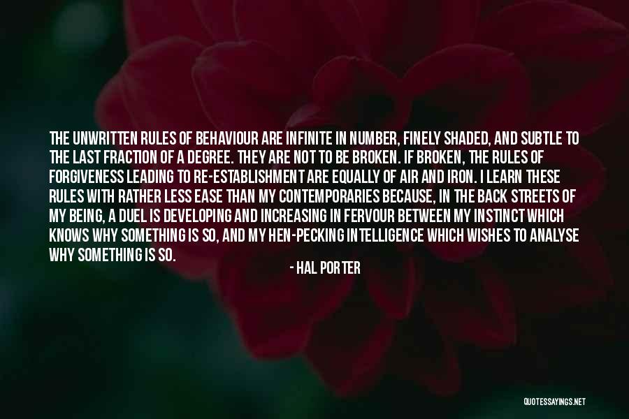 Not Forgiveness Quotes By Hal Porter Not Forgiveness Quotes By Hal Porter