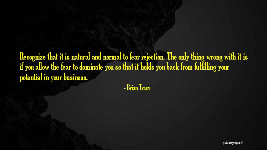 Not Fulfilling Potential Quotes By Brian Tracy