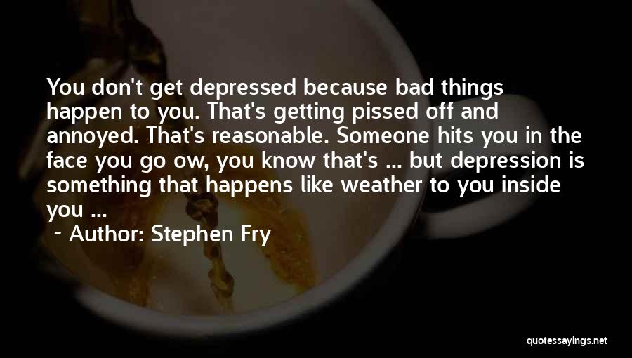 Not Getting Annoyed Quotes By Stephen Fry