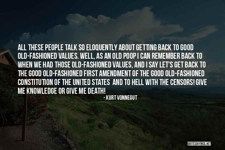 Not Getting Back What You Give Quotes By Kurt Vonnegut