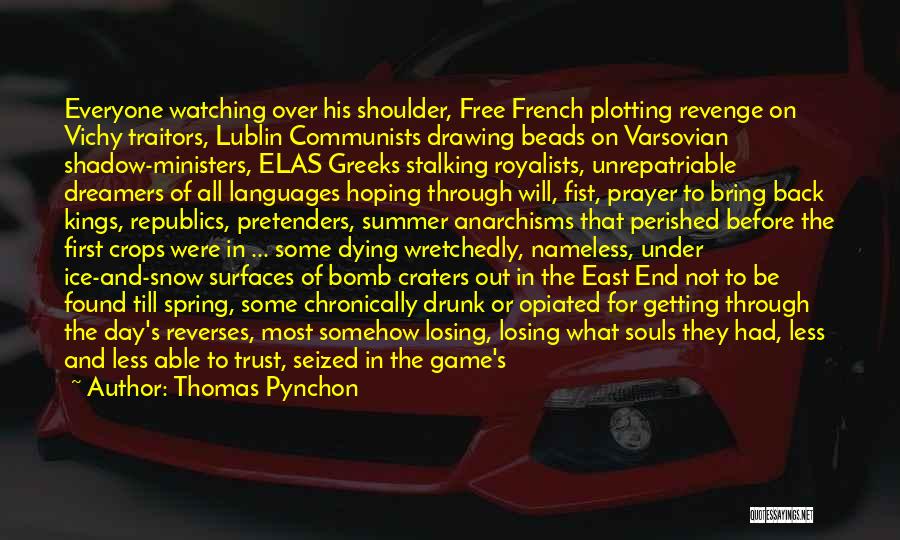 Not Getting Revenge Quotes By Thomas Pynchon