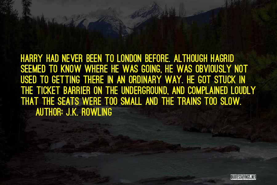 Not Getting Used Quotes By J.K. Rowling