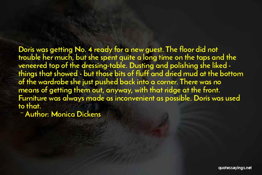 Not Getting Used Quotes By Monica Dickens