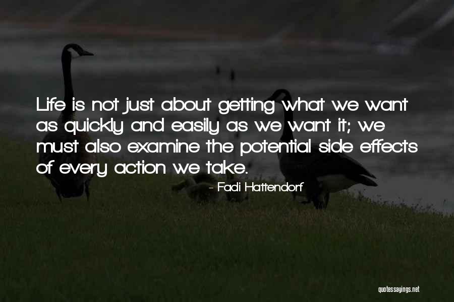 Not Getting What We Want Quotes By Fadi Hattendorf