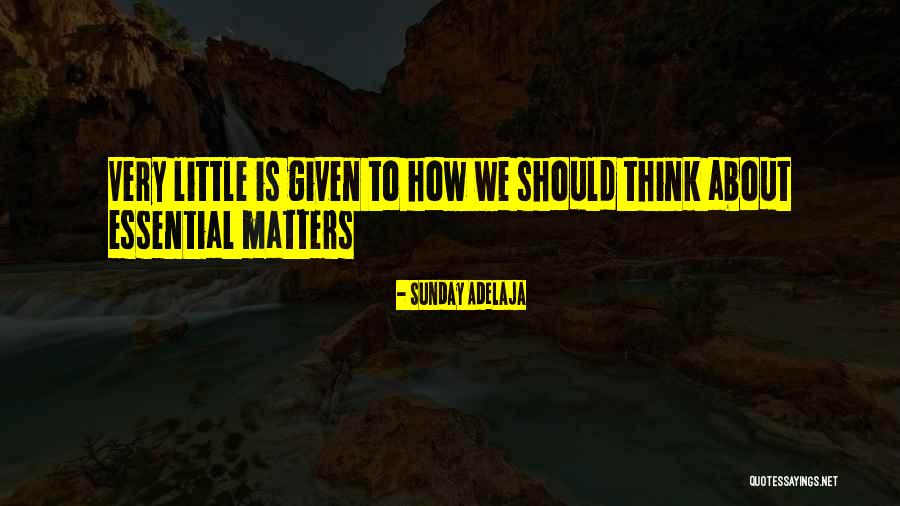Not Given Importance Quotes By Sunday Adelaja Not Given Importance Quotes By Sunday Adelaja