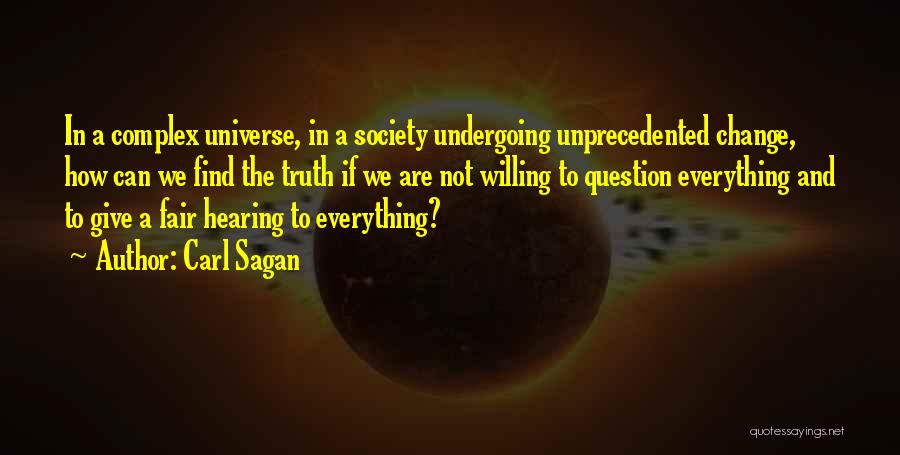 Not Giving In Quotes By Carl Sagan