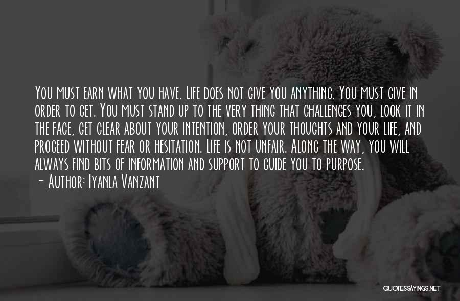 Not Giving In To Fear Quotes By Iyanla Vanzant