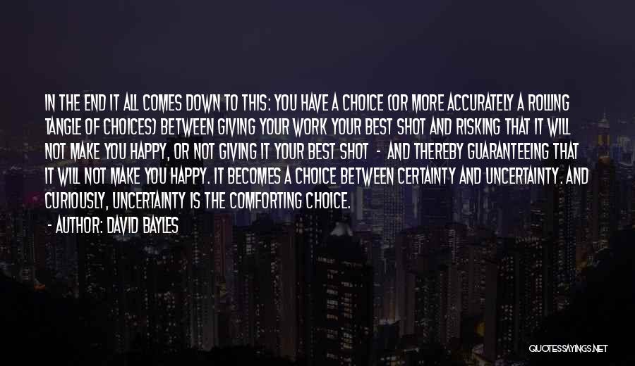 Not Giving It Your All Quotes By David Bayles