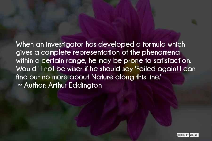 Not Giving Out Quotes By Arthur Eddington