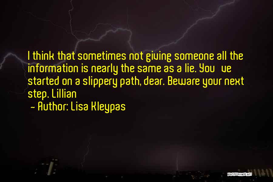 Not Giving Someone Your All Quotes By Lisa Kleypas